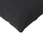 Cuscini da Divano 2 pcs Nero 145 x 40 cm Tessuto in Cords