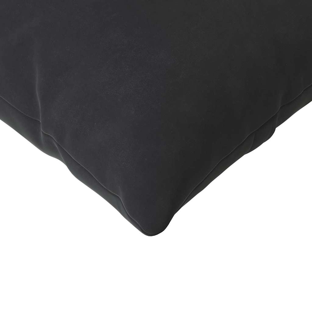 Cuscini da Divano 2 pcs Nero 145 x 40 cm Tessuto in Cords