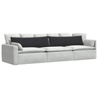 Cuscini da Divano 2 pcs Nero 145 x 40 cm Tessuto in Cords