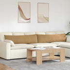 Cuscini da Divano 2 pcs Marrone 145 x 40 cm Tessuto in Cords