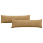 Cuscini da Divano 2 pcs Marrone 145 x 40 cm Tessuto in Cords