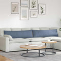 Cuscini da Divano 2 pcs Blu 145 x 40 cm Tessuto in Cords