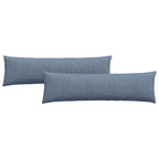 Cuscini da Divano 2 pcs Blu 145 x 40 cm Tessuto in Cords