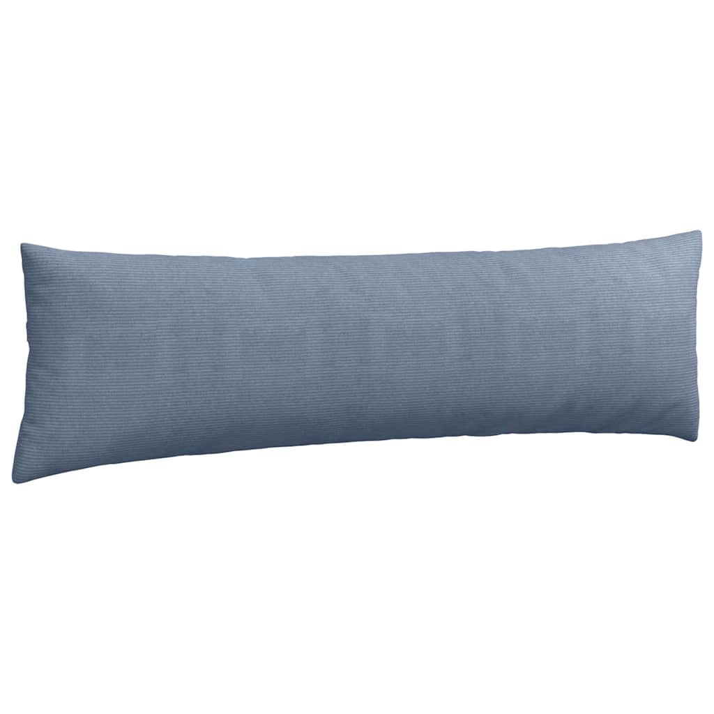 Cuscini da Divano 2 pcs Blu 145 x 40 cm Tessuto in Cords