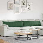 Cuscini da Divano 2 pcs Verde Scuro 145 x 40 cm