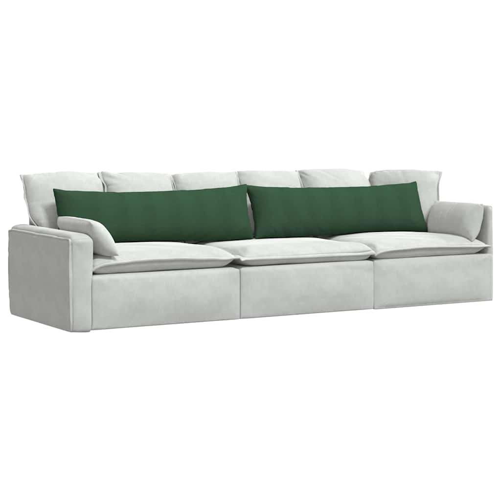 Cuscini da Divano 2 pcs Verde Scuro 145 x 40 cm