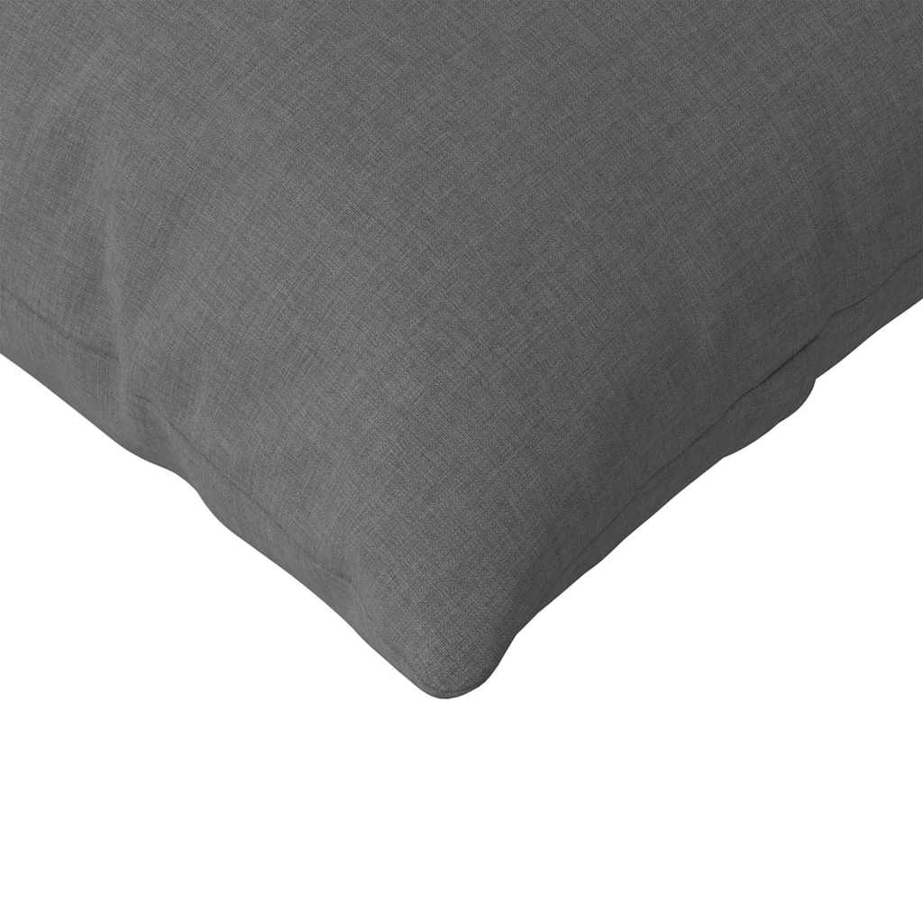 Cuscini da Divano 2 pcs Grigio scuro 200 x 40 cm Tessuto