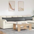 Cuscini da Divano 2 pcs Grigio scuro 200 x 40 cm Tessuto