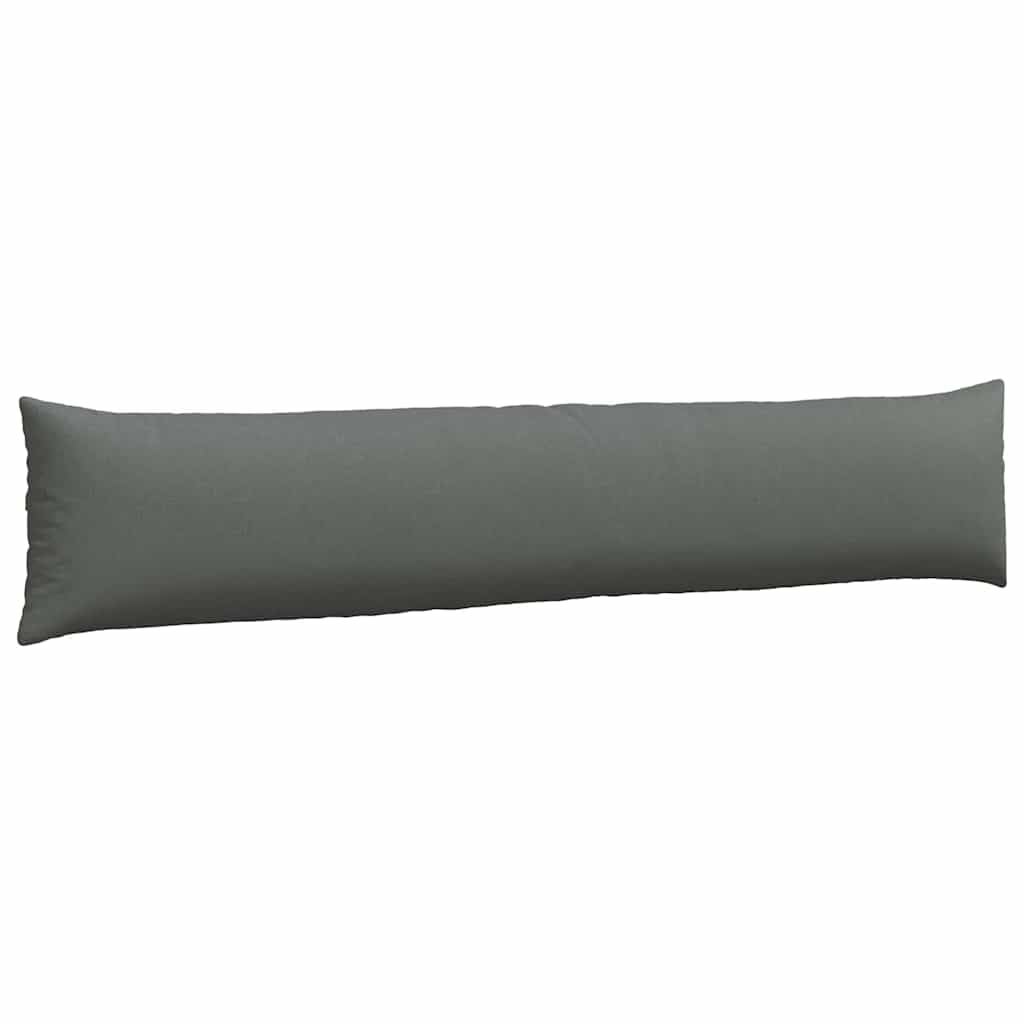 Cuscini da Divano 2 pcs Grigio scuro 200 x 40 cm Tessuto