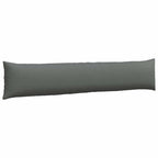 Cuscini da Divano 2 pcs Grigio scuro 200 x 40 cm Tessuto