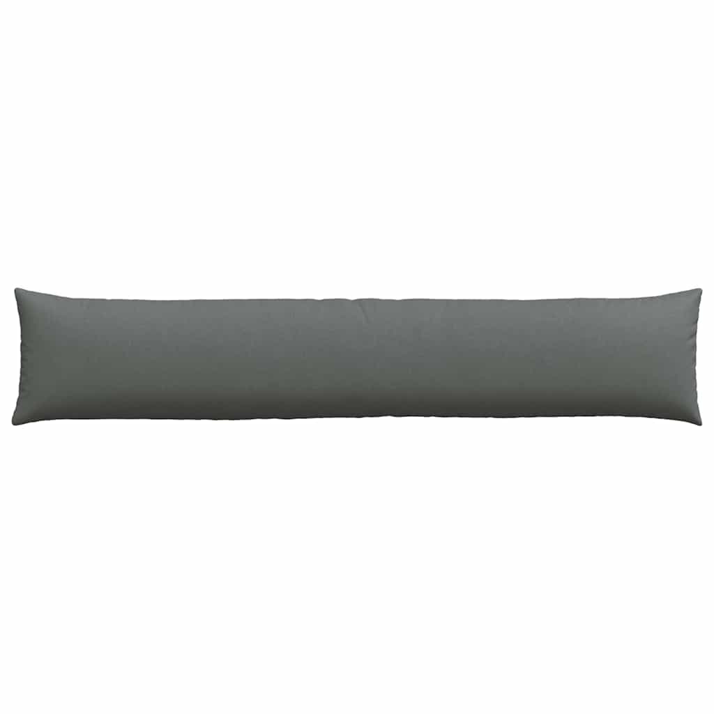 Cuscini da Divano 2 pcs Grigio scuro 200 x 40 cm Tessuto