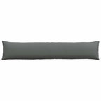 Cuscini da Divano 2 pcs Grigio scuro 200 x 40 cm Tessuto
