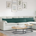 Cuscini da Divano 2 pcs Verde Scuro 200 x 40 cm Tessuto