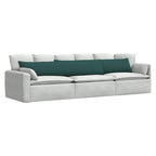Cuscini da Divano 2 pcs Verde Scuro 200 x 40 cm Tessuto