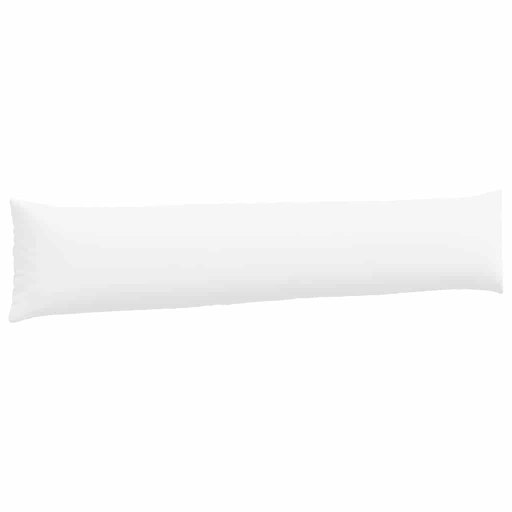 Cuscini da Divano 2 pcs Bianco 200 x 40 cm Tessuto