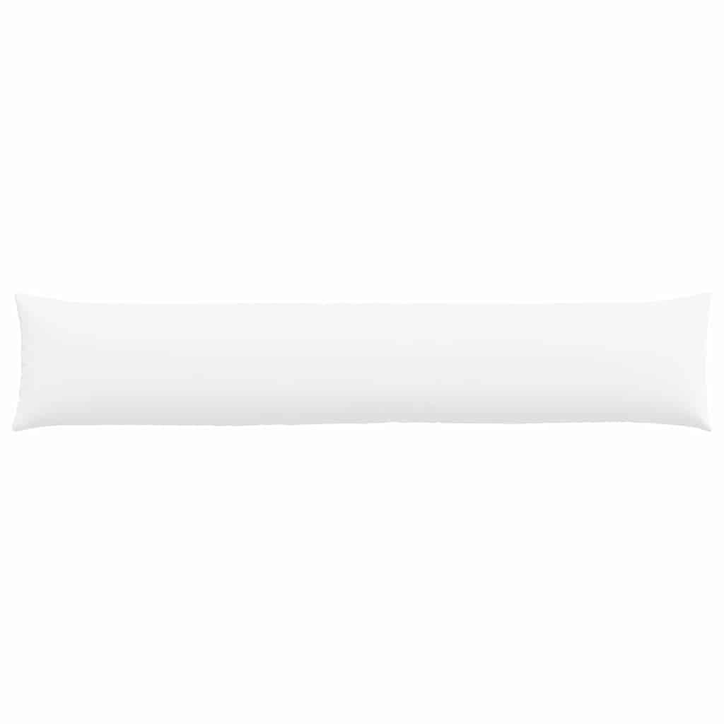 Cuscini da Divano 2 pcs Bianco 200 x 40 cm Tessuto