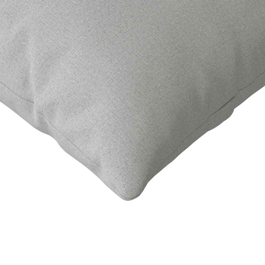 Cuscini da Divano 2 pcs Grigio Nuvola 200 x 40 cm Tessuto