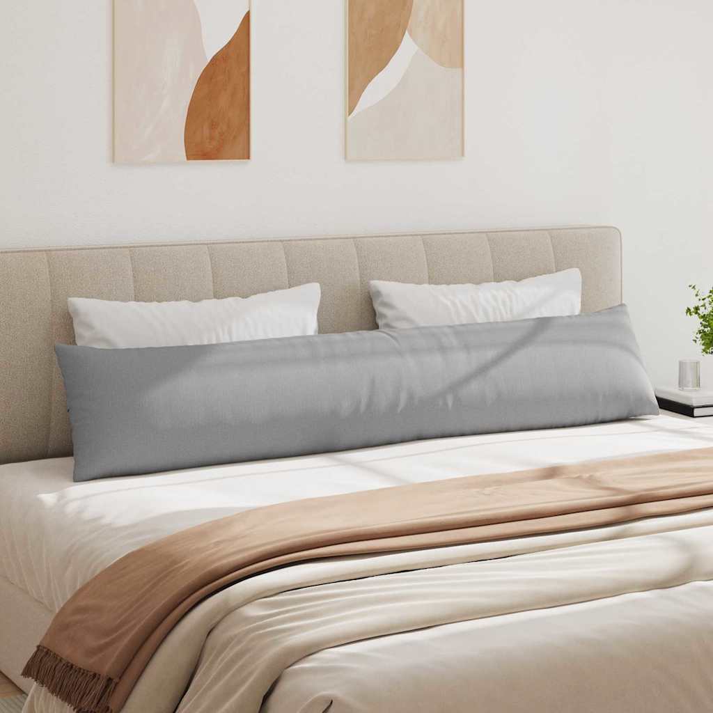 Cuscini da Divano 2 pcs Grigio Nuvola 200 x 40 cm Tessuto
