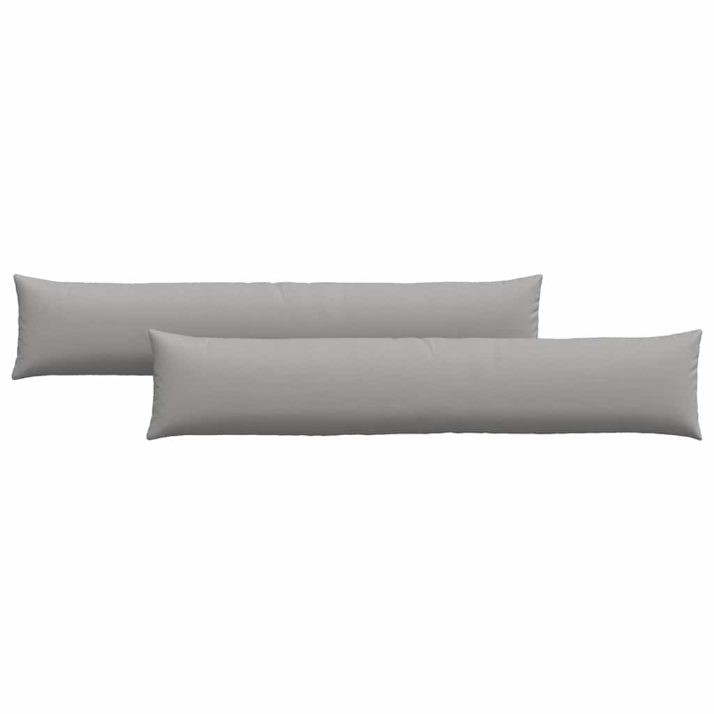 Cuscini da Divano 2 pcs Grigio Nuvola 200 x 40 cm Tessuto