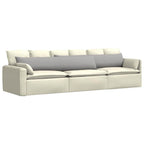 Cuscini da Divano 2 pcs Grigio Nuvola 200 x 40 cm Tessuto