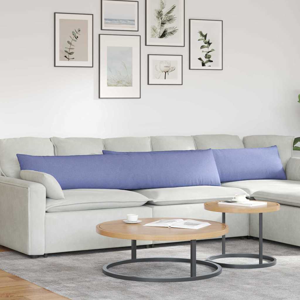 Cuscini da Divano 2 pcs Blu jeans 200 x 40 cm Tessuto