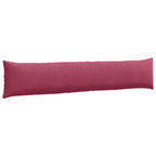 Cuscini da Divano 2 pcs Rosso Vino 200 x 40 cm Tessuto in Cords