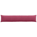 Cuscini da Divano 2 pcs Rosso Vino 200 x 40 cm Tessuto in Cords