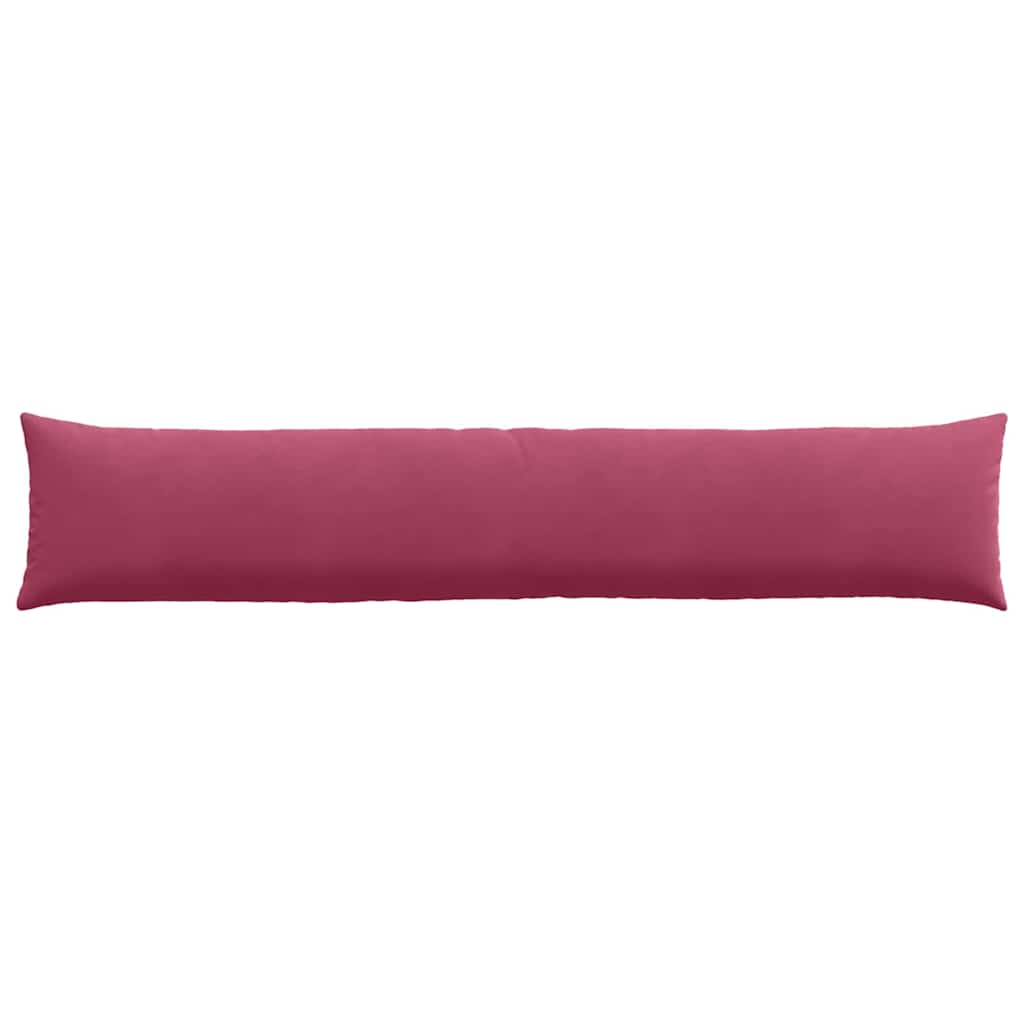 Cuscini da Divano 2 pcs Rosso Vino 200 x 40 cm Tessuto in Cords