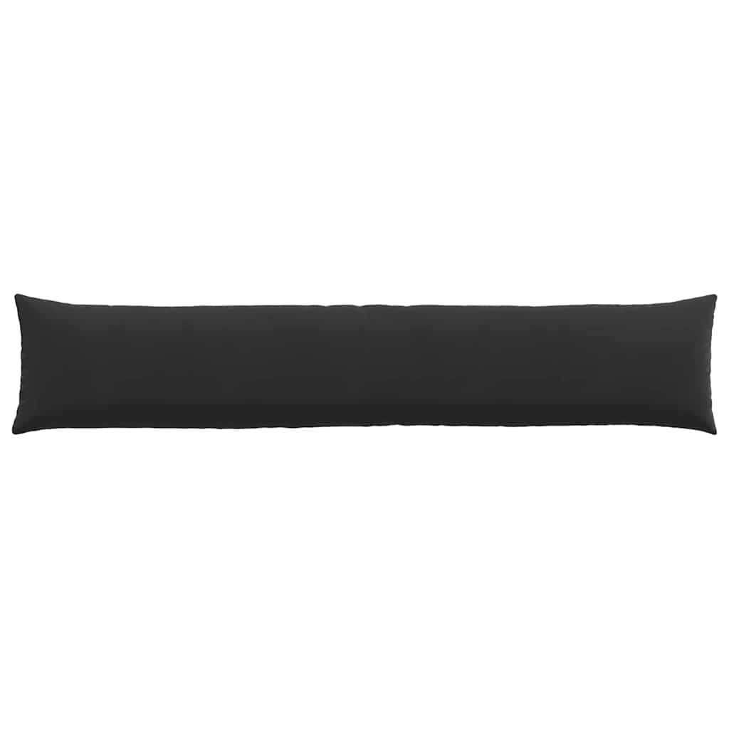 Cuscini da Divano 2 pcs Nero 200 x 40 cm Tessuto in Cords