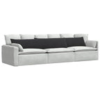 Cuscini da Divano 2 pcs Nero 200 x 40 cm Tessuto in Cords