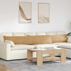Cuscini da Divano 2 pcs Marrone 200 x 40 cm Tessuto in Cords