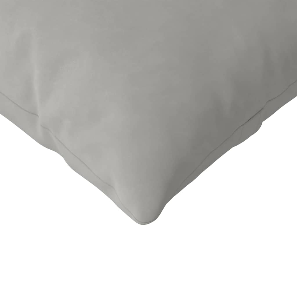 Cuscini da Divano 2 pcs Grigio chiaro 200 x 40 cm Tessuto