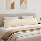 Cuscini da Divano 2 pcs Beige 200 x 40 cm Tessuto