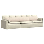 Cuscini da Divano 2 pcs Beige 200 x 40 cm Tessuto