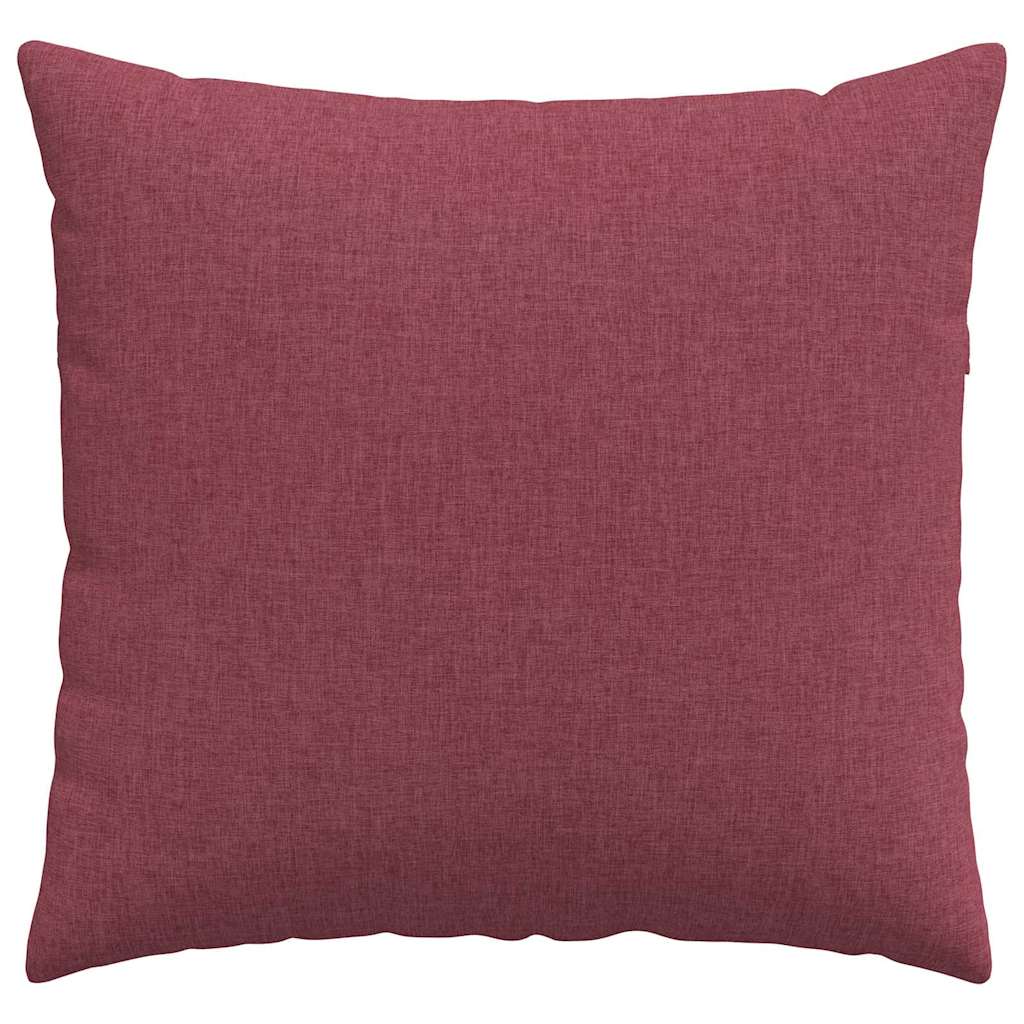 Cuscini da Divano 2 pcs Rosso Vino 45 x 45 cm Tessuto