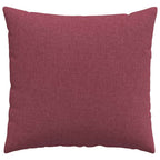 Cuscini da Divano 2 pcs Rosso Vino 45 x 45 cm Tessuto
