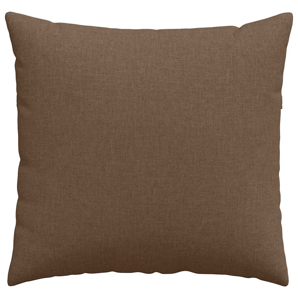 Cuscini da Divano 2 pcs Marrone 45 x 45 cm Tessuto
