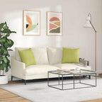 Cuscini da Divano 2 pcs Verde chiaro 45 x 45 cm Tessuto