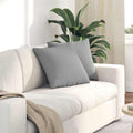 Cuscini da Divano 2 pcs Grigio Nuvola 45 x 45 cm Tessuto