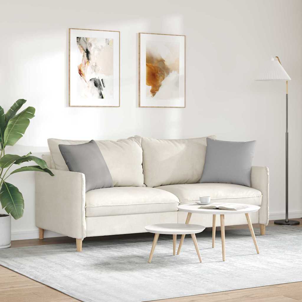 Cuscini da Divano 2 pcs Grigio Nuvola 45 x 45 cm Tessuto