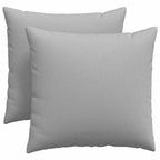 Cuscini da Divano 2 pcs Grigio Nuvola 45 x 45 cm Tessuto