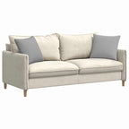 Cuscini da Divano 2 pcs Grigio Nuvola 45 x 45 cm Tessuto
