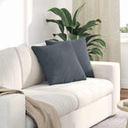 Cuscini da Divano 2 pcs Grigio scuro 45 x 45 cm