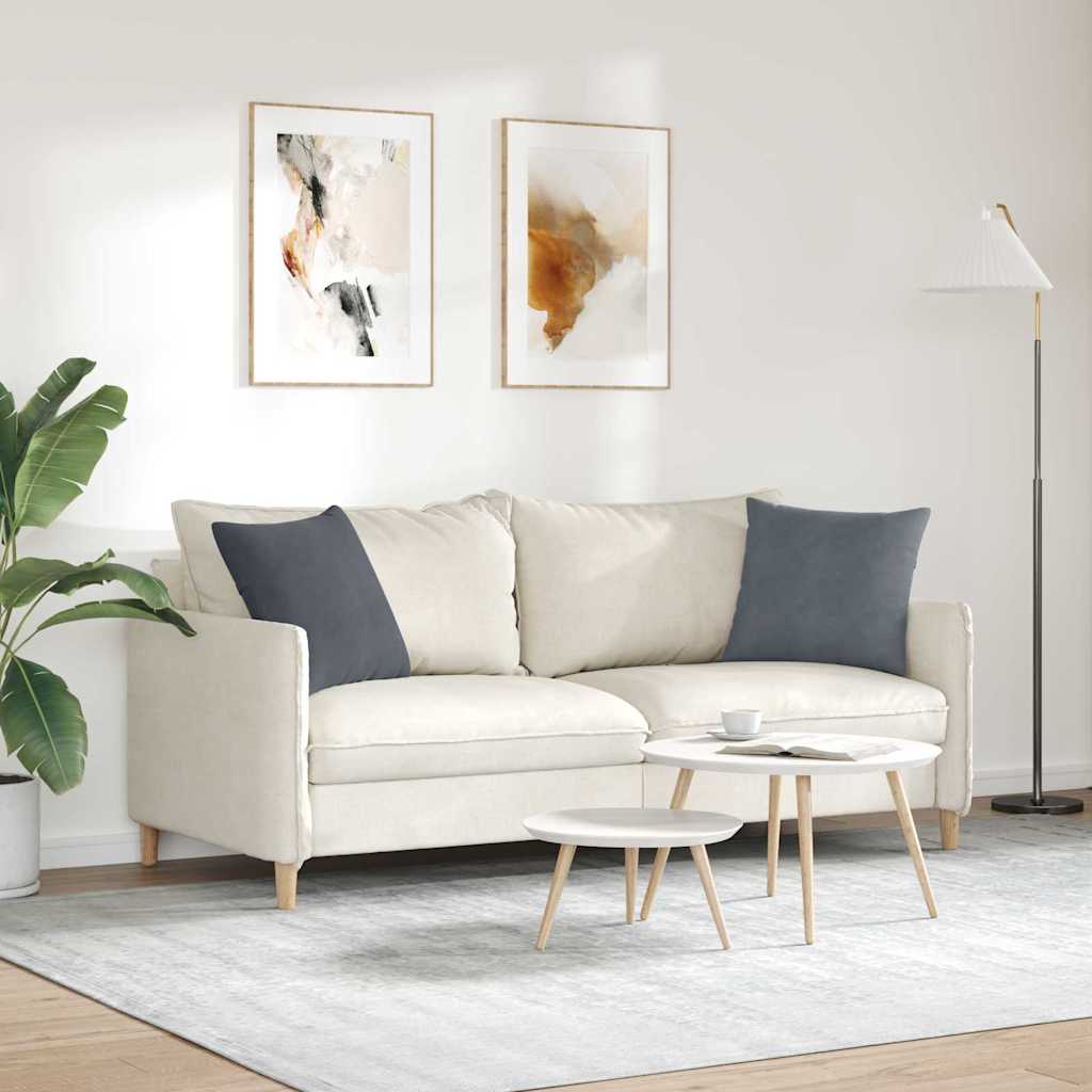 Cuscini da Divano 2 pcs Grigio scuro 45 x 45 cm