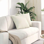Cuscini da Divano 2 pcs Crema 45 x 45 cm Tessuto in Cords