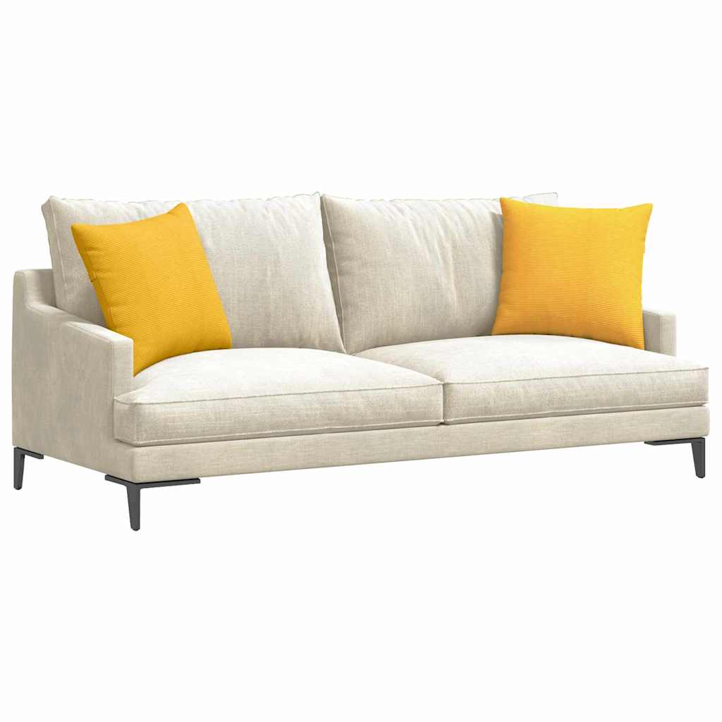 Cuscini da Divano 2 pcs Giallo Chiaro 45 x 45 cm
