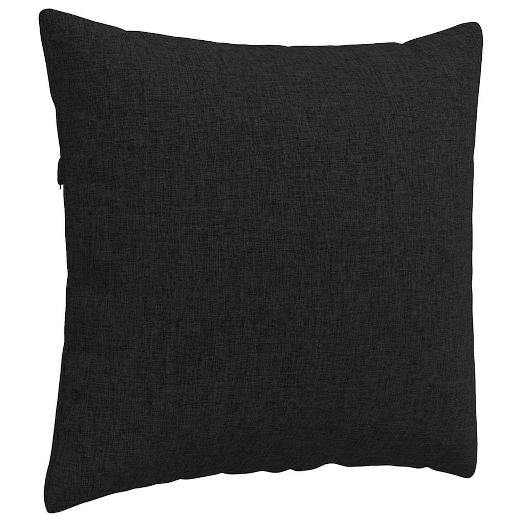 Cuscini da Divano 2 pcs Nero 50 x 50 cm Tessuto
