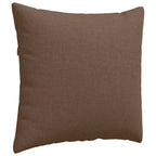Cuscini da Divano 2 pcs Marrone 50 x 50 cm Tessuto