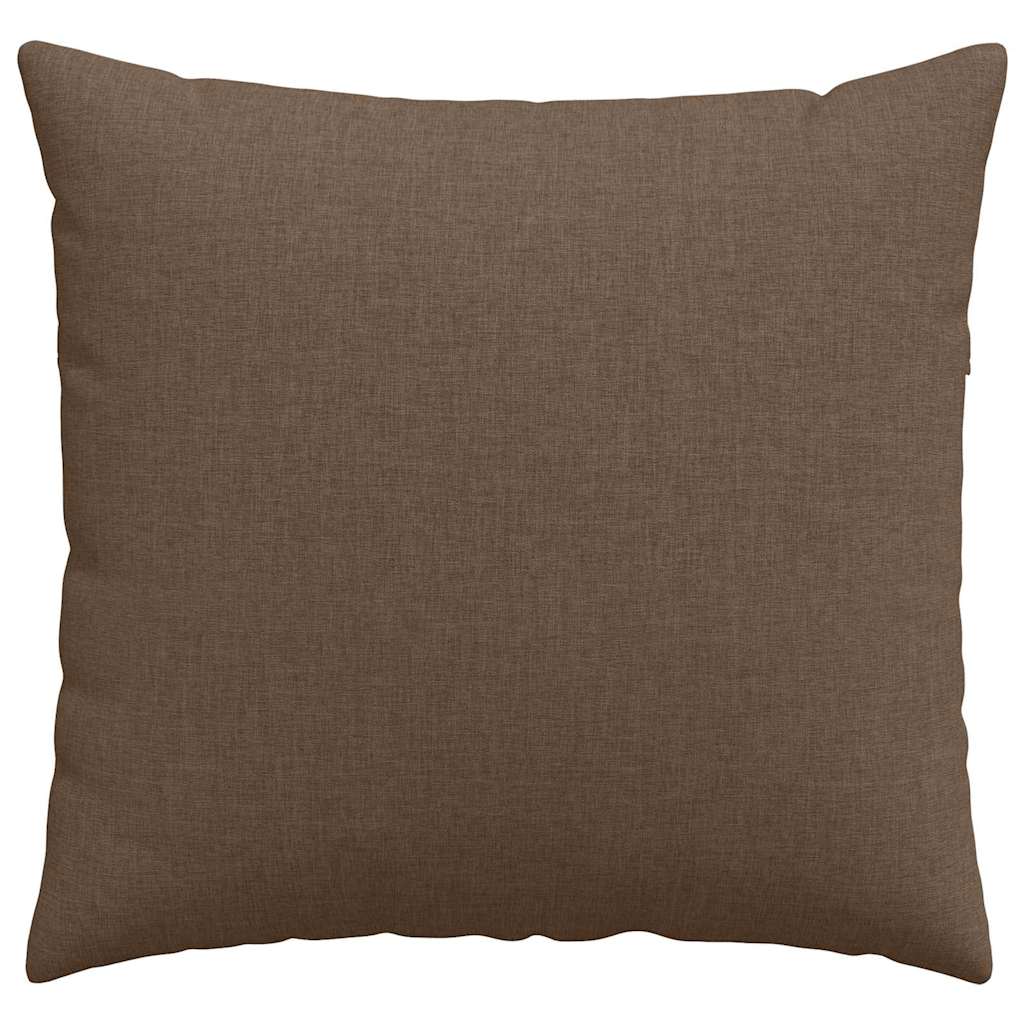 Cuscini da Divano 2 pcs Marrone 50 x 50 cm Tessuto