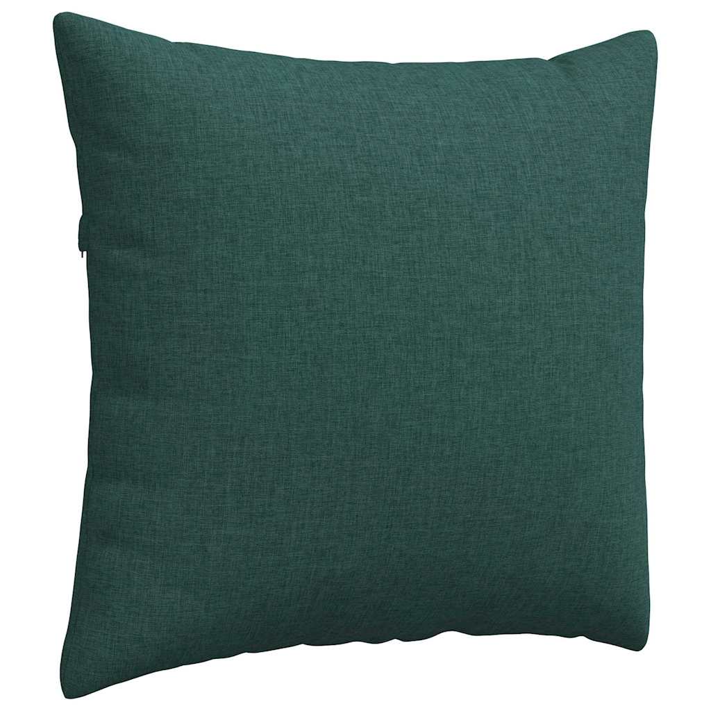 Cuscini da Divano 2 pcs Verde Scuro 50 x 50 cm Tessuto